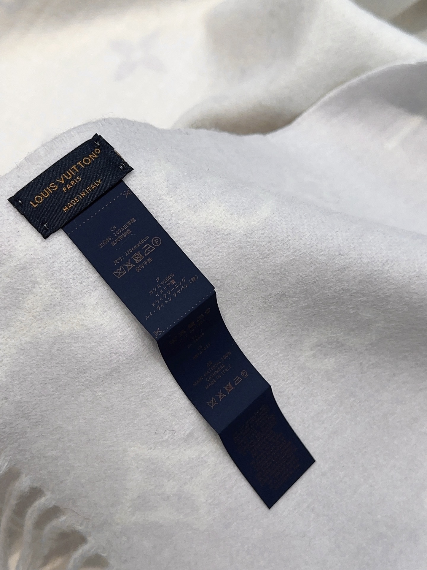 LV（路易威登）Reykjavik 2.0 围巾为柔软山羊绒标注 Monogram 花卉和 LV 字母，