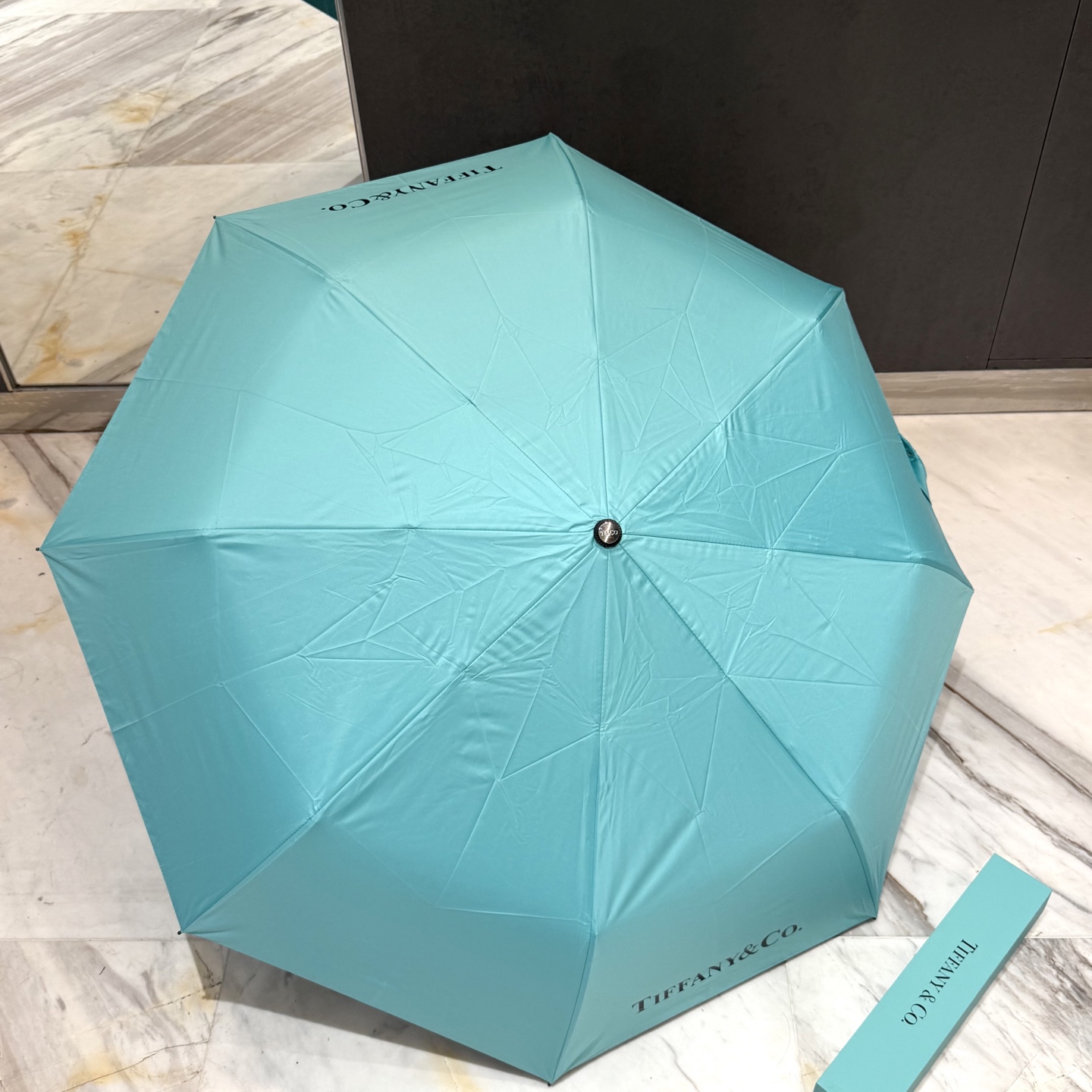 Tiffany蒂芙尼 防晒睛雨伞。。 夏季新款 全自动折叠晴雨伞 内里黑色涂层防晒有效阻隔紫外线99%，