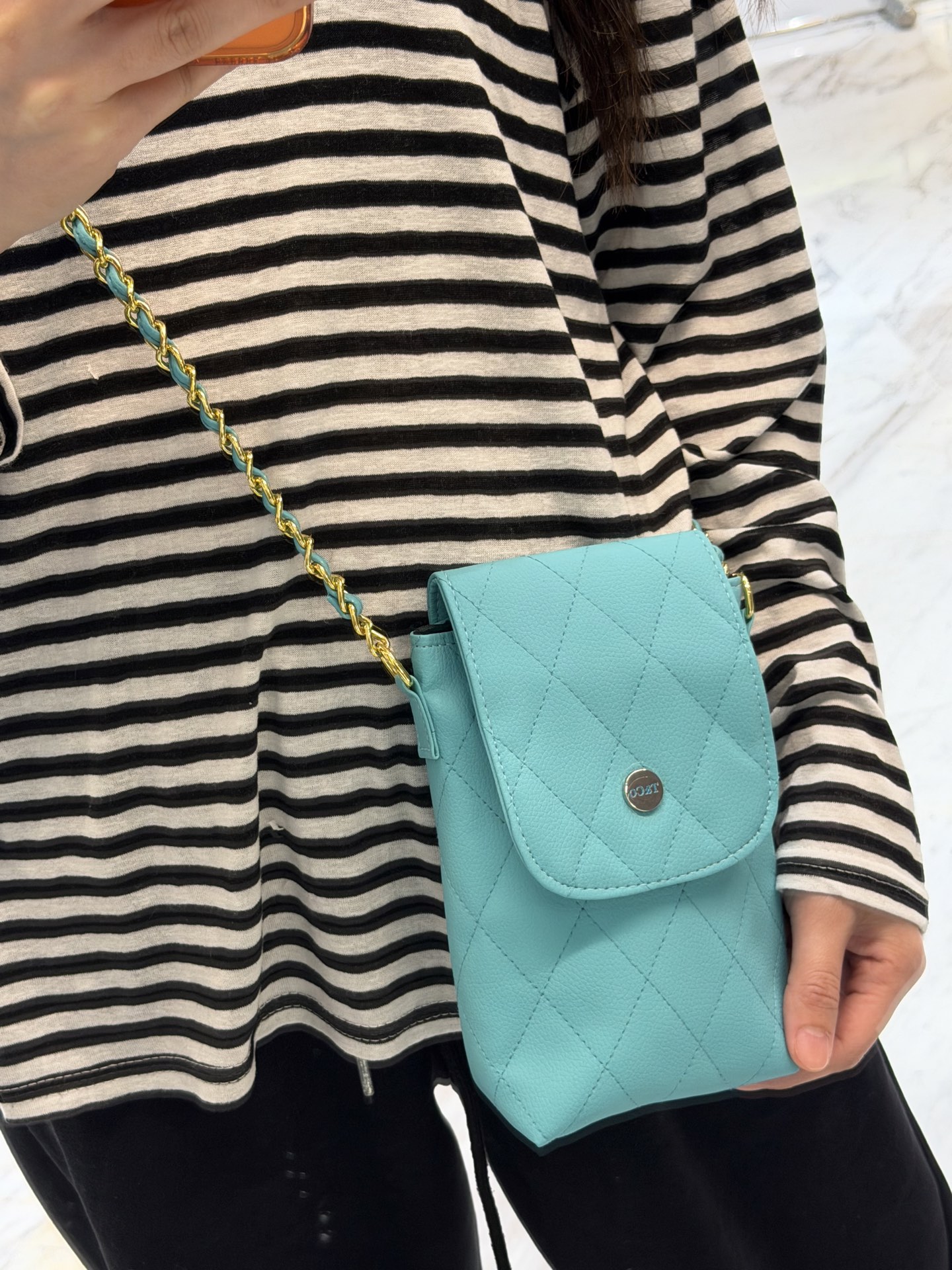 Tiffany蒂芙尼 。。 夏季新款 五折晴雨伞 配送链包配套礼盒 链包可放手机 ，时尚博主人手一套，造