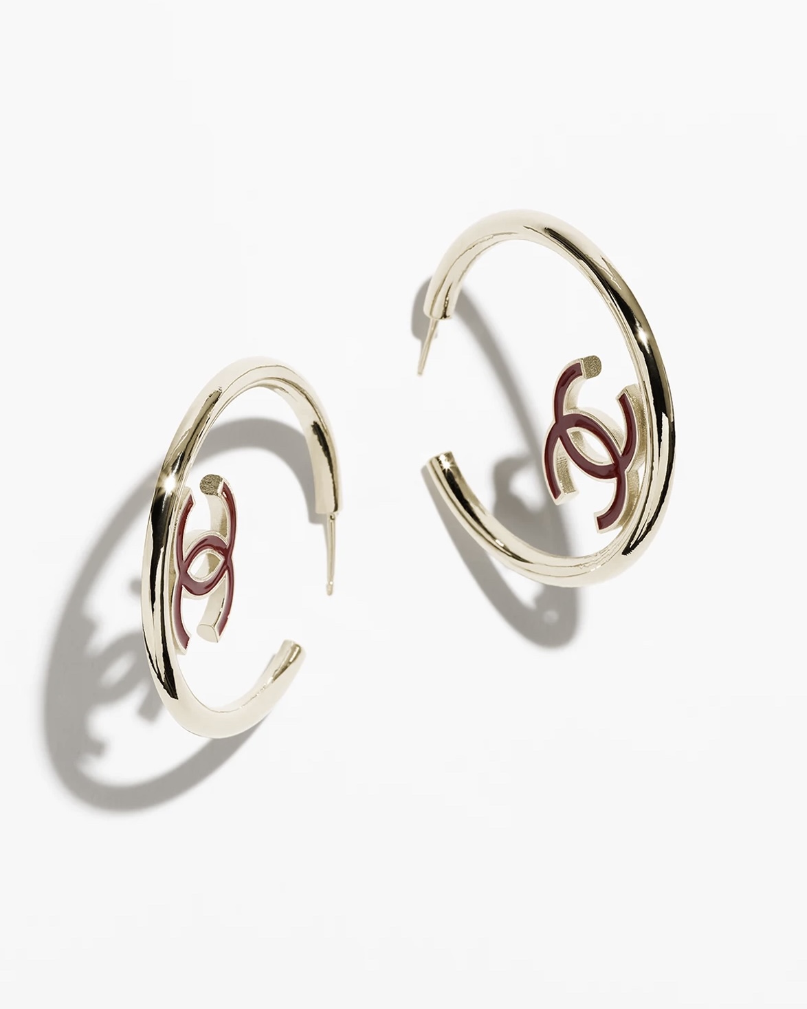 NO:101225,Xiaoxiang new oil-dripping half circle double-sided earrings, Chanel earrings, chanel19860909小香新款滴油半圈 双面耳圈,香奈儿耳钉,chanel,Jewelry