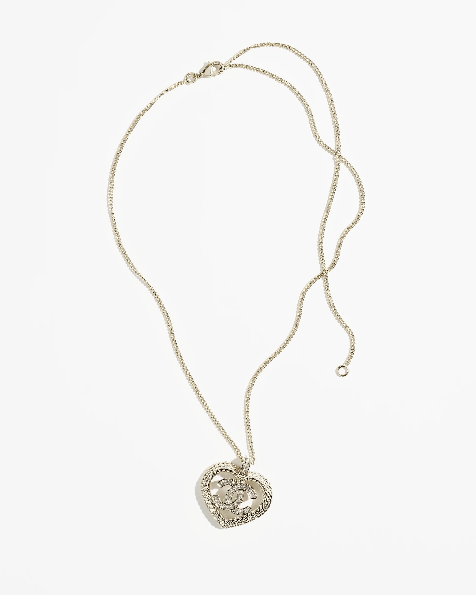 NO:101207,Xiaoxiang 24 new love hollow necklace, Chanel necklace, chanel, necklace19860909小香 24新款爱心镂空长项链,香奈儿项链,chanel,necklace,Jewelry