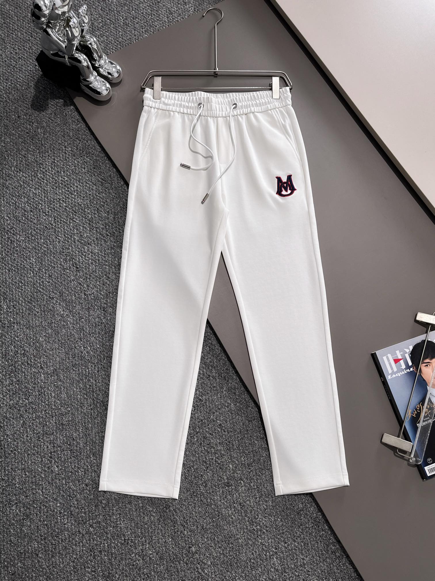 Pantalones casuales nuevos de Montclair primavera/verano 2024, clásicos que nunca cansan, con diseño de artesanía en el…