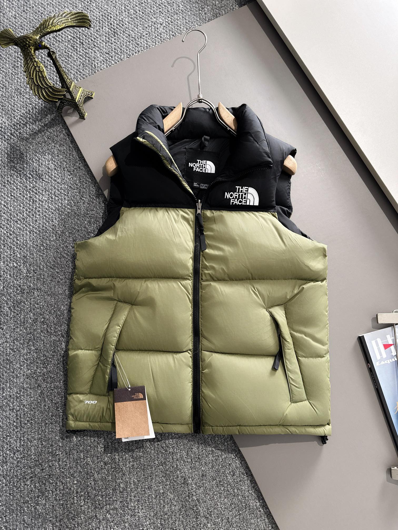 The North Face Kleding Vest Wit Gitter Nylon Witte eend naar beneden Milgauss