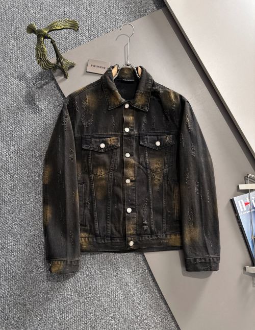 Balenciaga 2025 Runway Jacquard Denim Jacket - Classic Style, Premium Quality 1 Balenciaga 2025 Runway Jacquard Denim Jacket - Classic Style, Premium Quality