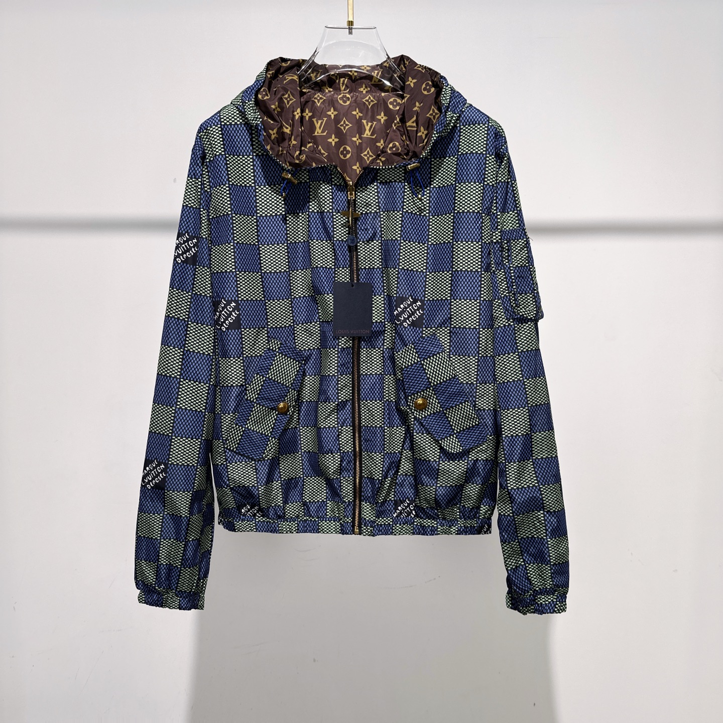 Louis Vuitton Men's Reversible Damier Windbreaker Jacket - Spring Collection 2 i1753592926031 2319 0 0