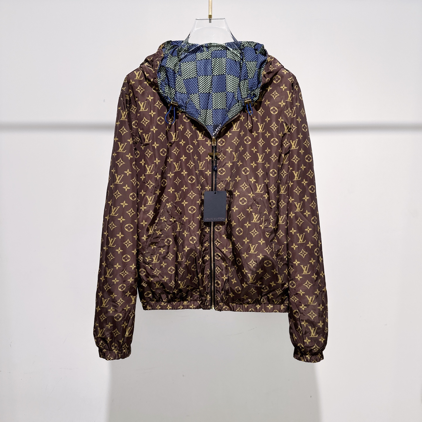 Louis Vuitton Men's Reversible Damier Windbreaker Jacket - Spring Collection 3 i1753592929071 6053 0 7