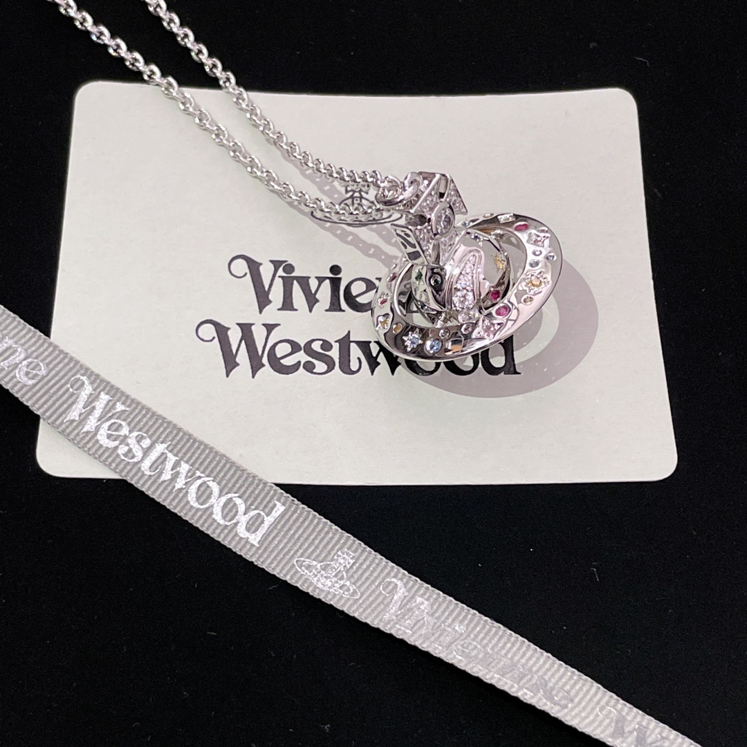高品质 细节如图 【vivi限定款中号彩钻星球长链】绝美💗太梦幻了❣️超级重工❣男女皆可️😍😍😍必入!