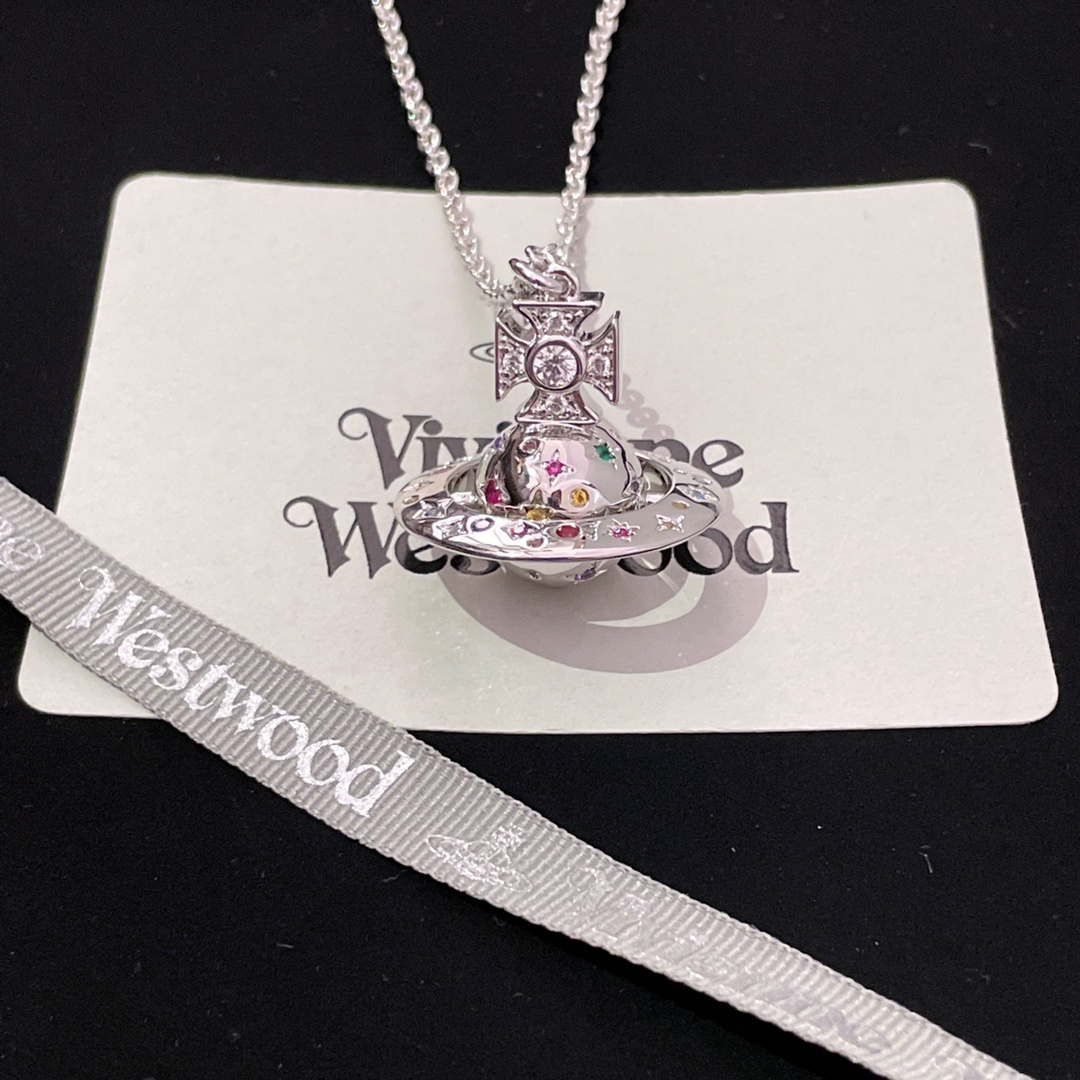 高品质 细节如图 【vivi限定款中号彩钻星球长链】绝美💗太梦幻了❣️超级重工❣男女皆可️😍😍😍必入!
