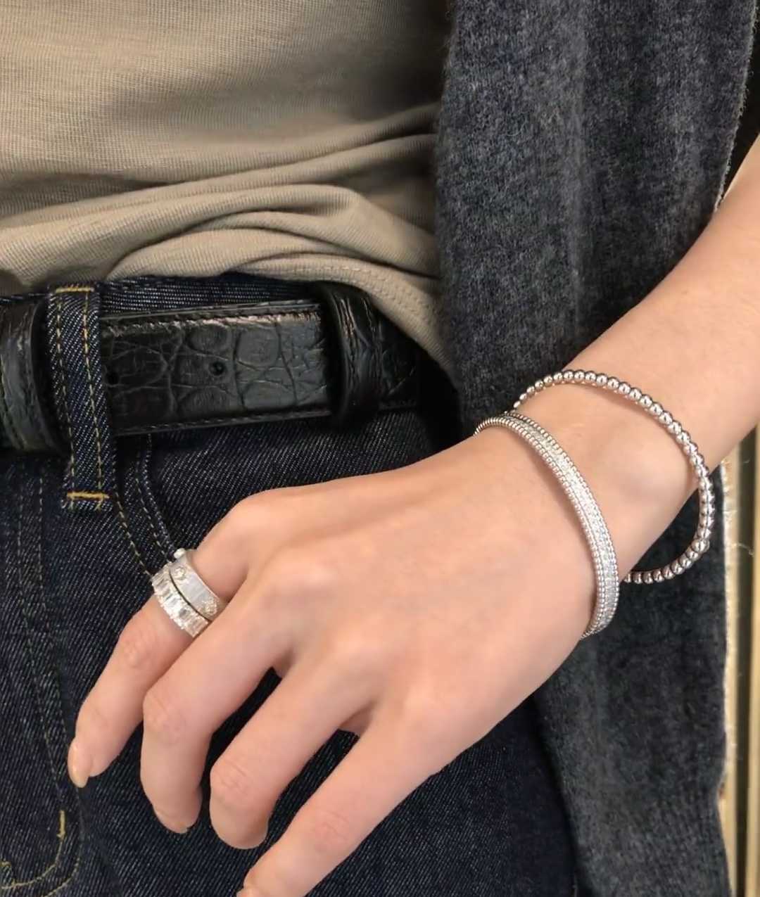 NO:634277,Super beautiful when stacked, Cartier high-end jewelry19860909叠戴超美,,卡迪亚高端饰品,Jewelry