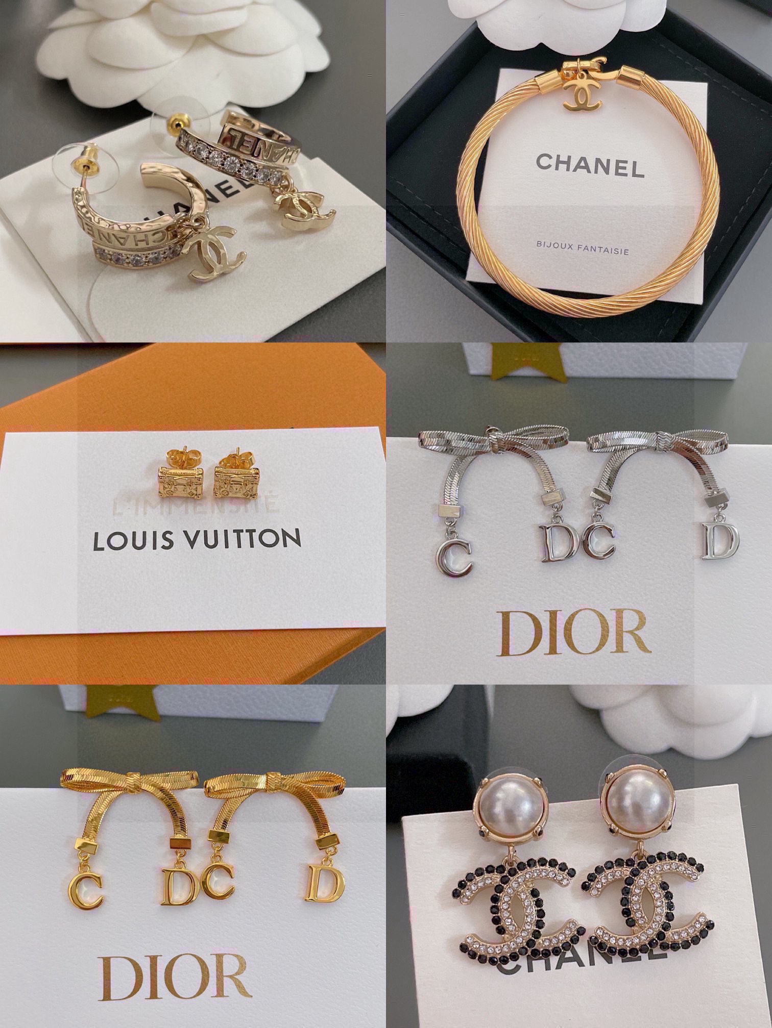 NO:635020,1 Event until October 10th: Everyone participating in the event can choose 3 pieces of the styles without original packaging. Another 10 pieces need to be packaged. They are all top versions with closed eyes~ The quality is still the same and the price is super cost-effective, Cardia high-end jewelry198609091活动到10月10号: 全场参与活动款式任选3件不带原包装 需要包装另10一件 都是顶级版本闭眼入～ 质量还是那个质量 价格超级划算,,卡迪亚高端饰品,Jewelry