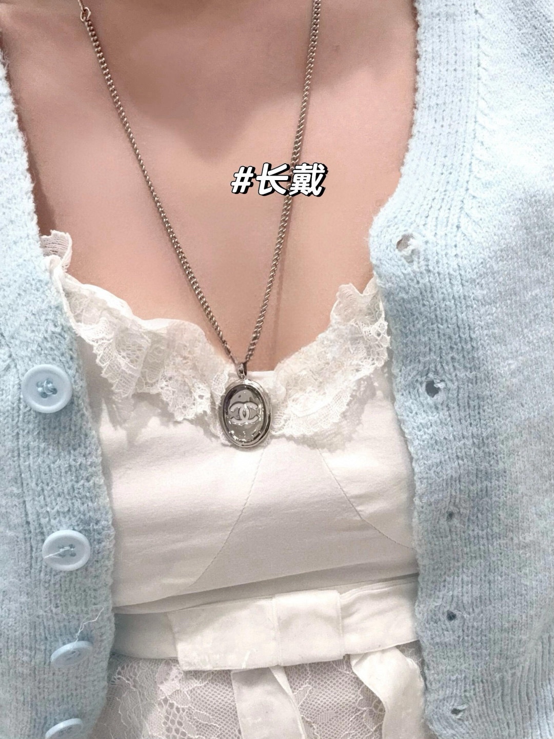 【【香椭圆银镜项链】Z 6500！量大咨询客Fu❗️又来发爆款咯🤩🤩谁还没拥有的爆款耳钉❓都给我买❗️J
