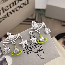 【【VivienneWestwood】宝宝,什么是快乐星球,来,这就是快乐星球!绝美多吊坠星球耳钉!重磅 【【VivienneWestwood】宝宝,什么是快乐星球,来,这就是快乐星球!绝美多吊坠星球耳钉!重磅