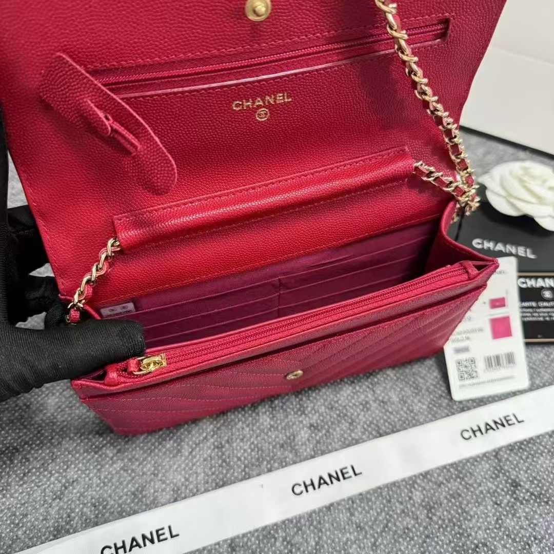 WOC 原单33814进口牛皮细球大V配原版五金强呲牙金扣跟银扣、手工精致色一模一样的正品强强尺寸:1