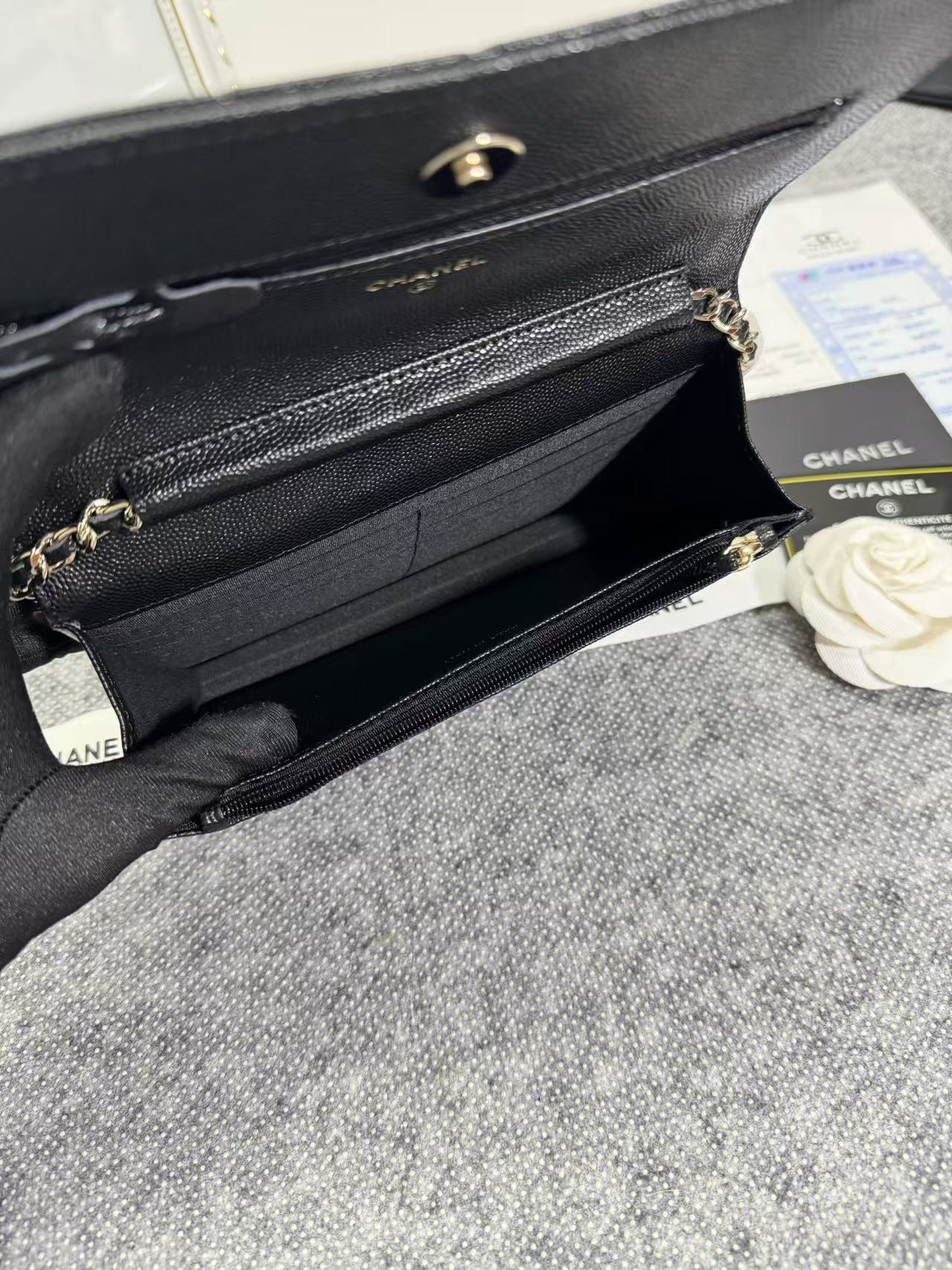 Chane ap-1794  2020新款进口牛皮细球纹woc太爱了!一眼就看上logo比经典款的大 一