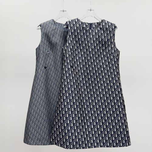 Elegant Sleeveless A-Line Dress with Jacquard Pattern, Chic and Comfortable 1 Elegant Sleeveless A-Line Dress with Jacquard Pattern, Chic and Comfortable