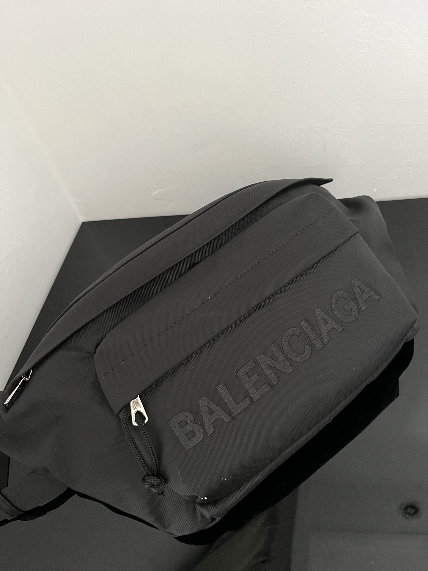 Balenciaga canvas embroidered belt bag