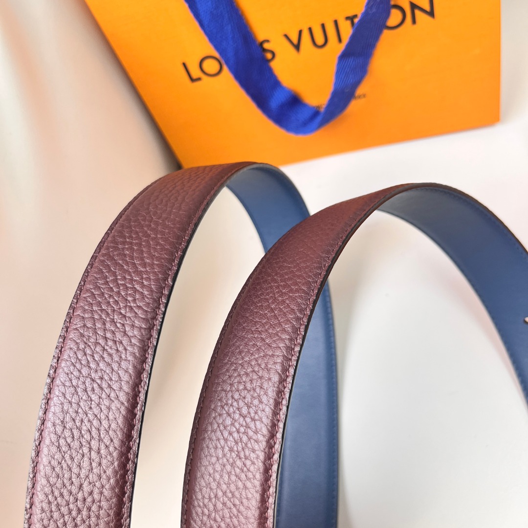 Louis Vuitton Reversible Leather Belt with Palladium Buckle, 3.5cm Width 7 o 1ideh0c7p19c317unrtij971pkn2r