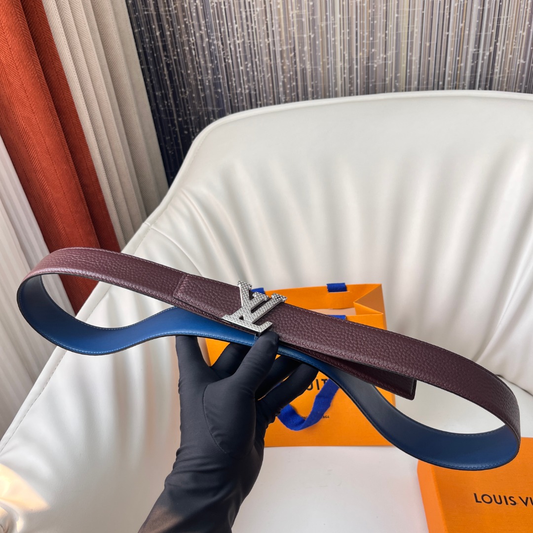 Louis Vuitton Reversible Leather Belt with Palladium Buckle, 3.5cm Width 8 o 1ideh0c7p1cc4114i1cp011v718412s