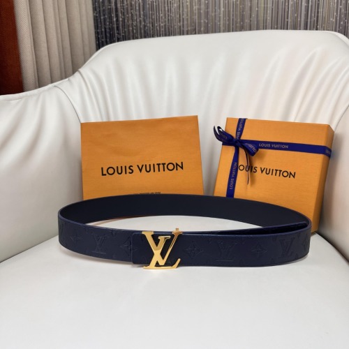 Louis Vuitton 4cm Leather Belt with Iconic Monogram and Enamel Buckle 1 Louis Vuitton 4cm Leather Belt with Iconic Monogram and Enamel Buckle