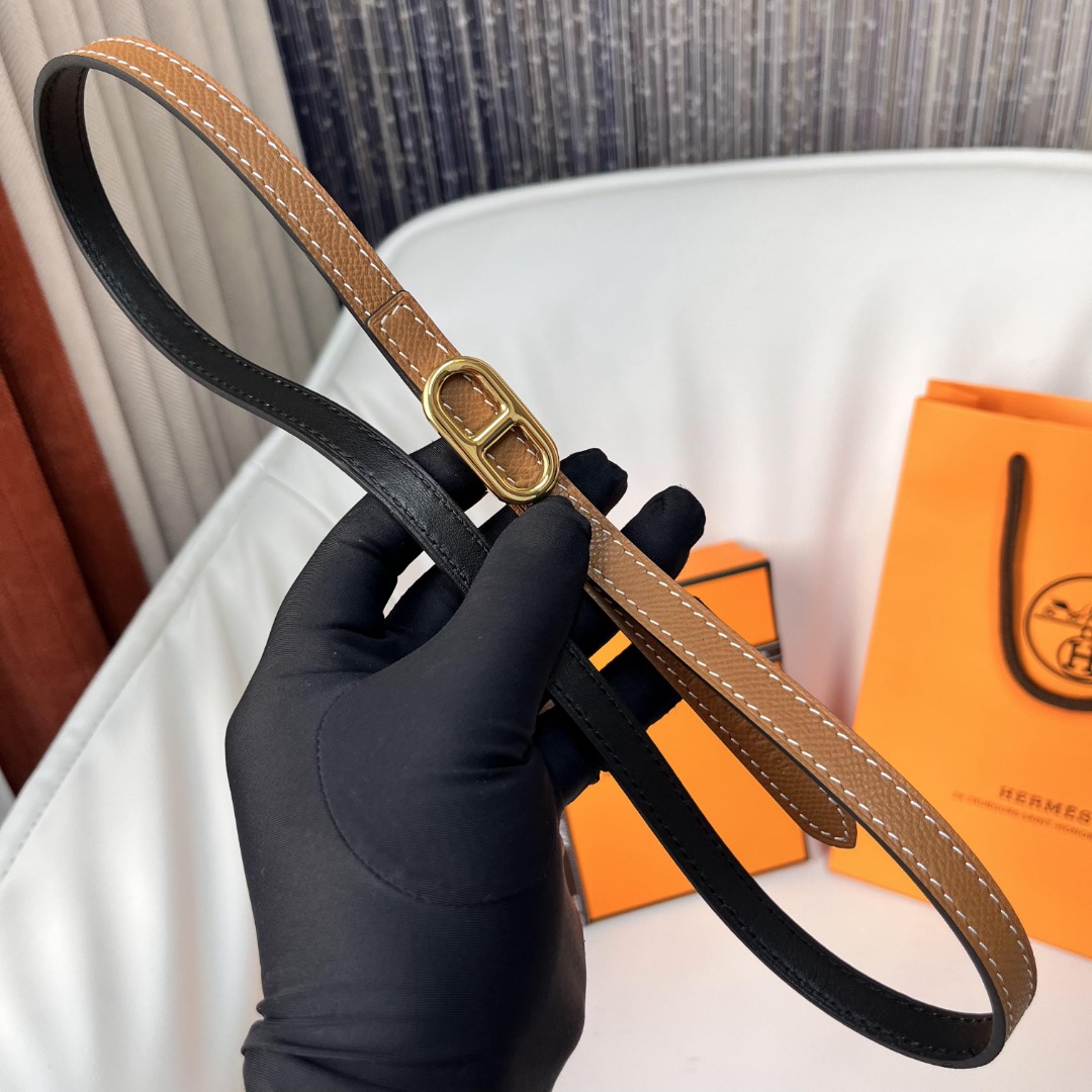 Hermes Swift & Epsom Leather Reversible Belt - 1.3cm Width 4 o 1ie33tkch4ma1fbe1d0voup15662i