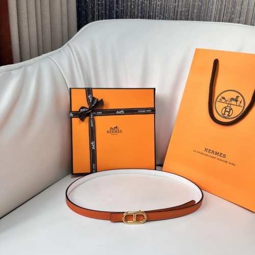 Hermes 1.3cm Reversible Swift & Epsom Calfskin Leather Belt