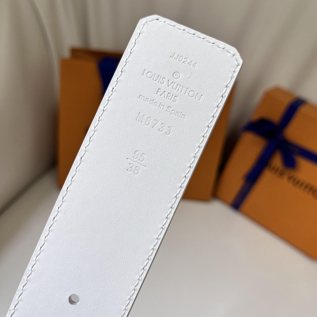 Louis Vuitton Mosaic Pattern Belt, 4cm Width, Calf Leather Reversible 6 o 1ier4p75a4n41ue2ulm5raic35