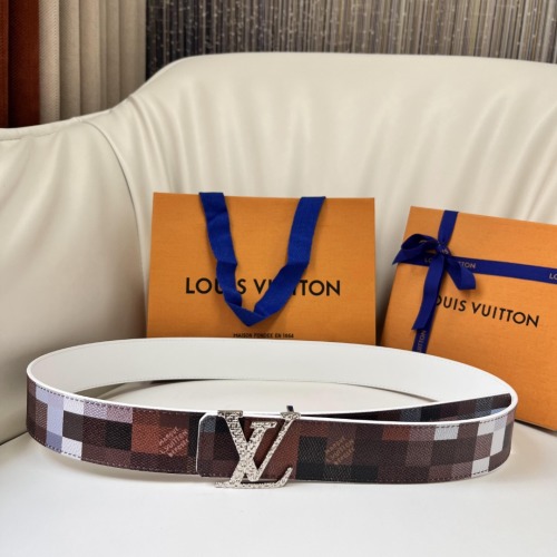 Louis Vuitton Mosaic Pattern Belt | 4cm Width, Reversible, Calf Leather 1 Louis Vuitton Mosaic Pattern Belt | 4cm Width, Reversible, Calf Leather