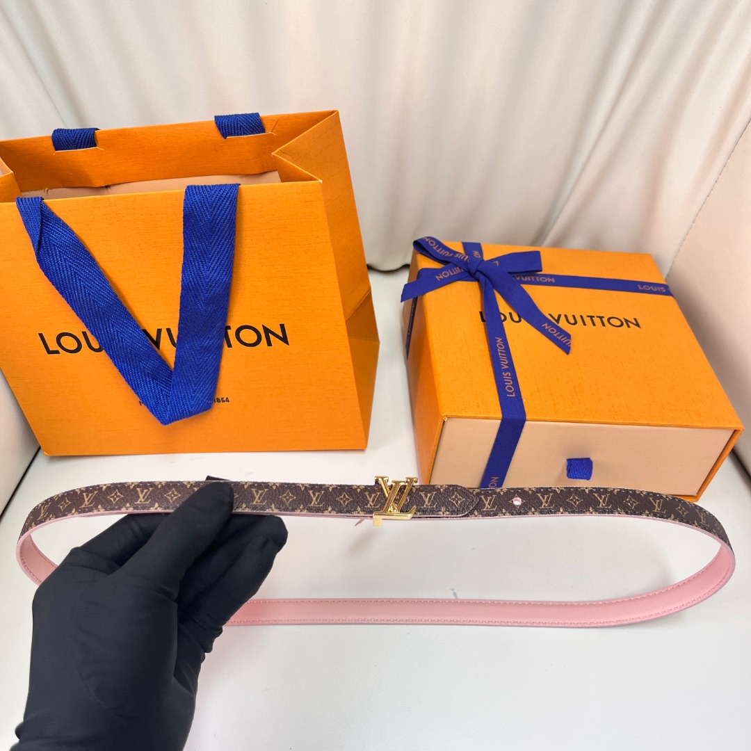 Ceinture Fine Louis Vuitton Réversible - Élégance et Polyvalence
