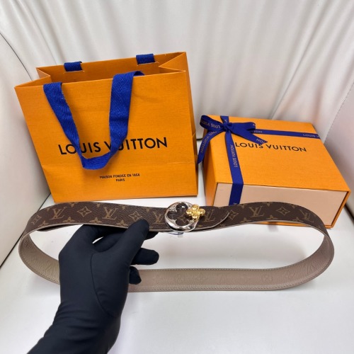 Louis Vuitton Cinturón para Mujer con Hebilla Floral - Elegancia y Estilo 1 Louis Vuitton Cinturón para Mujer con Hebilla Floral - Elegancia y Estilo