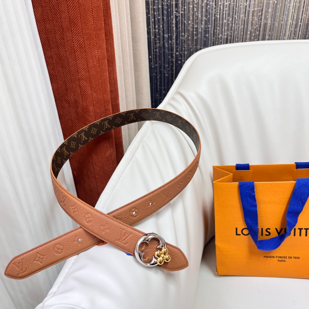 Louis Vuitton Women's Belt, 3cm Width, Canvas and Leather, Flower Buckle 9 o 1ifroq8jl14u8j6ukjsoj31koo2v