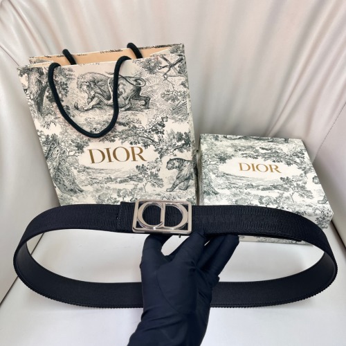 DIOR Women's 3.4cm Belt with CD Buckle - Elegant High Waist Design 1 DIOR Women's 3.4cm Belt with CD Buckle - Elegant High Waist Design