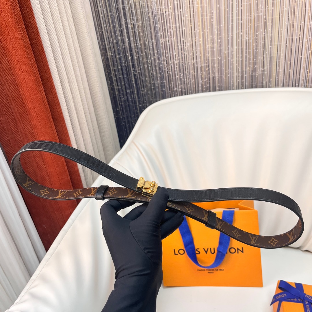 Louis Vuitton Women's Belt, 2cm Width, Adjustable, with Gift Packaging 5 o 1igb8oi721n6iq0q17v87bh1knk4o