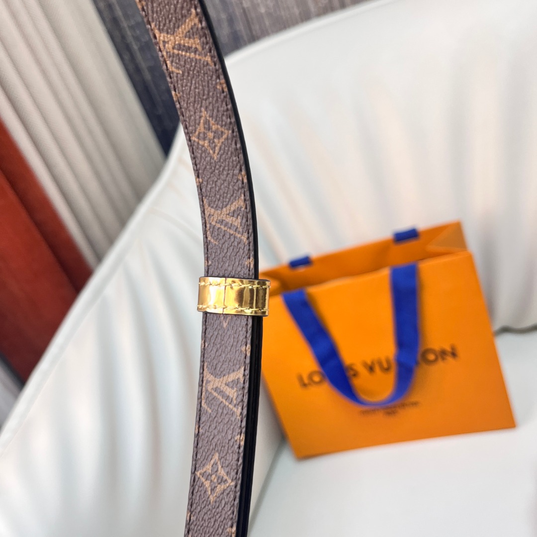 Louis Vuitton Women's Belt with Adjustable Buckle - Gold, 2.0cm Width 5 o 1igb91lv4u1q1km2evfrts1105s