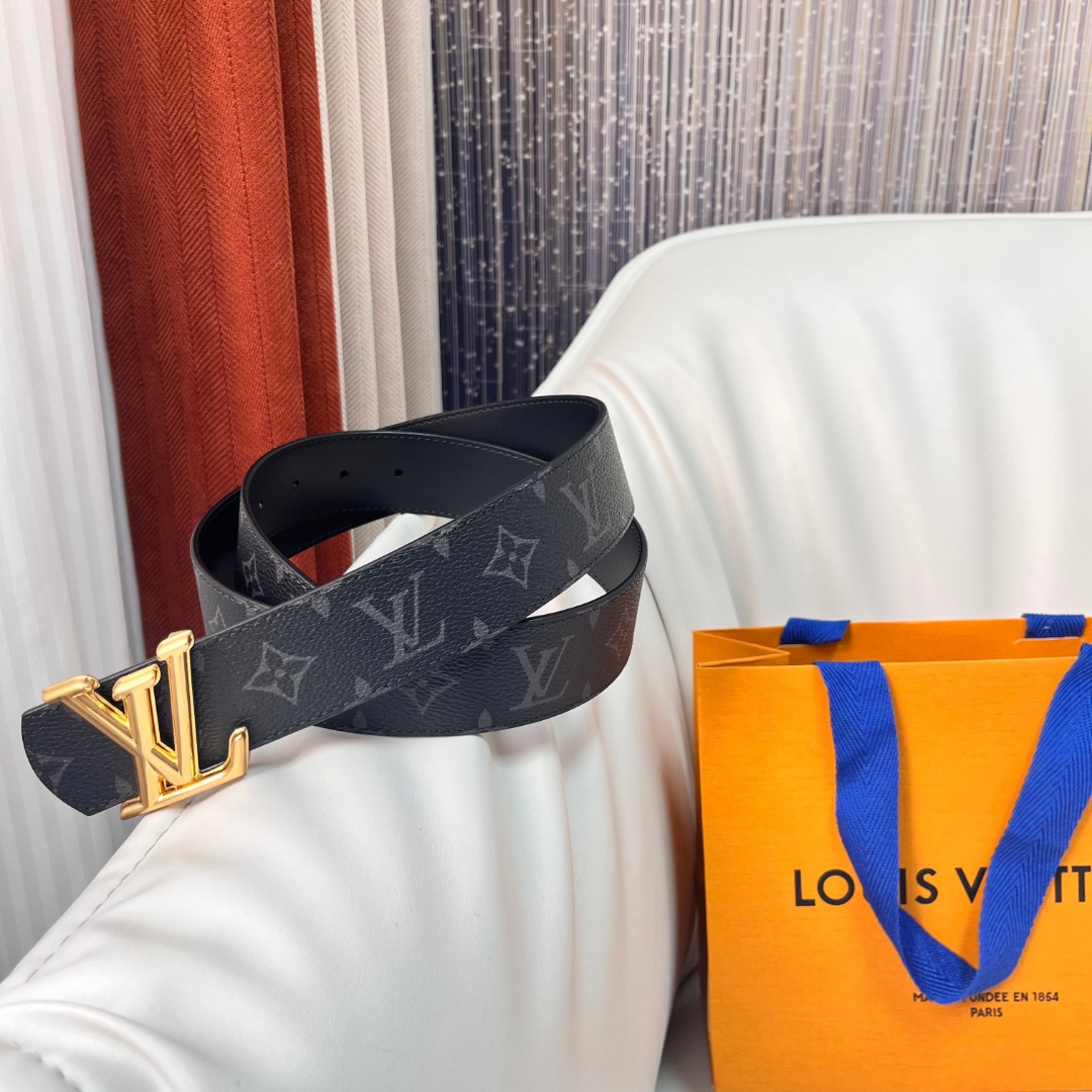 Louis Vuitton Reversible Monogram Canvas Belt with Gold Buckle, 4.0cm 10 o 1ih2e4j831o7v9k240qf9l1qot3c