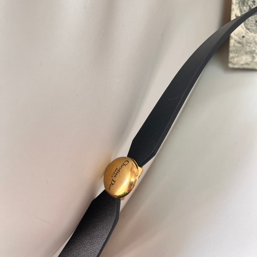 Dior Women's 1.5cm Black Leather Belt with Gold-Tone Buckle 3 o 1ihmv4fc1115pjf16vqk9m1t1e2