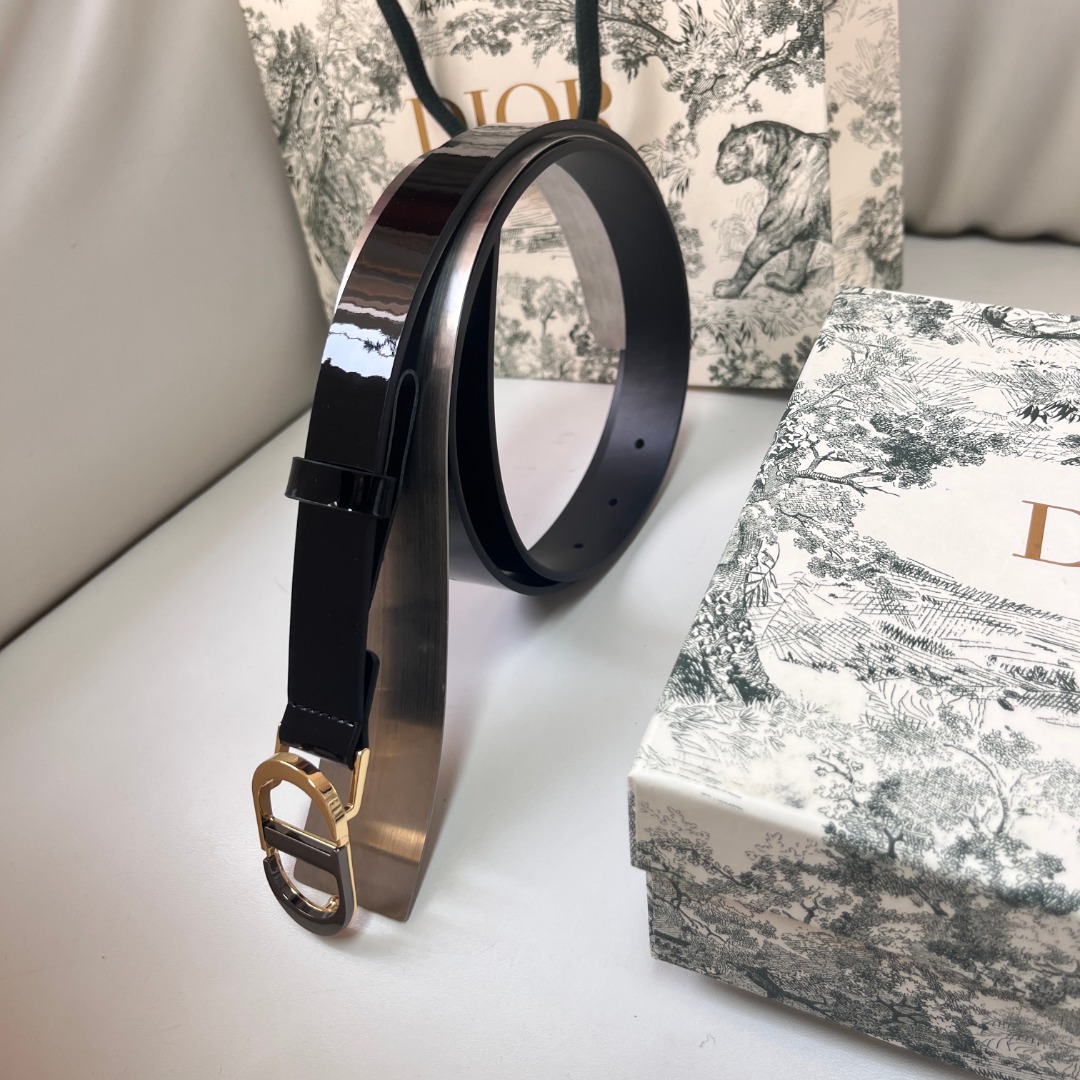 DIOR Black Smooth Calfskin Belt with CD Buckle, 2.5 cm Width 6 o 1ihmvvn9c10j4pel1l6181frrt7