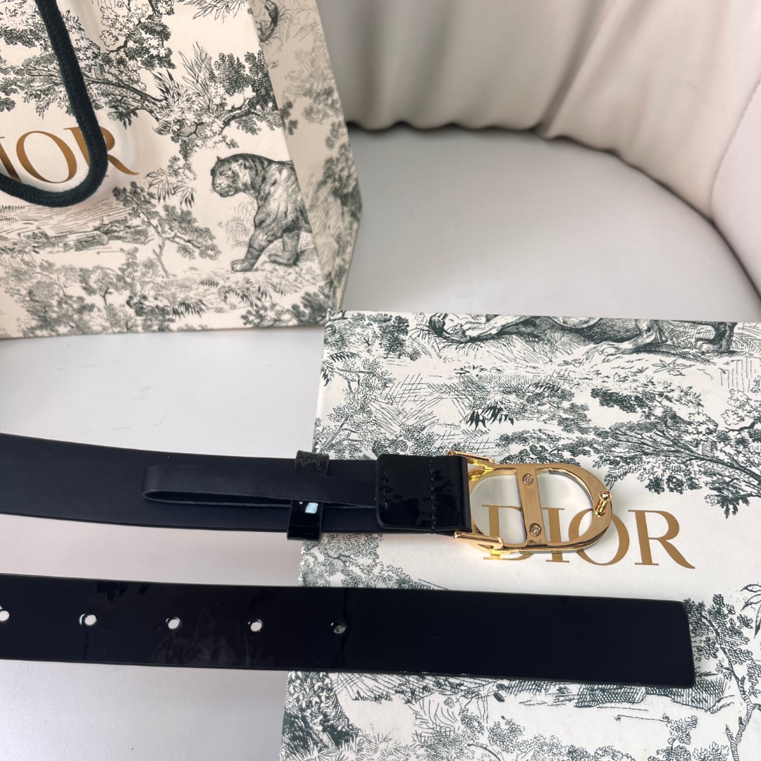 DIOR Black Smooth Calfskin Belt with CD Buckle, 2.5 cm Width 4 o 1ihmvvn9c190f1n6l152p14i815895