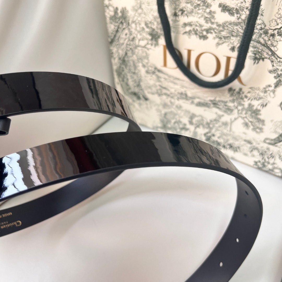 DIOR Black Smooth Calfskin Belt with CD Buckle, 2.5 cm Width 7 o 1ihmvvn9cjfe1eb5ikhia353e8