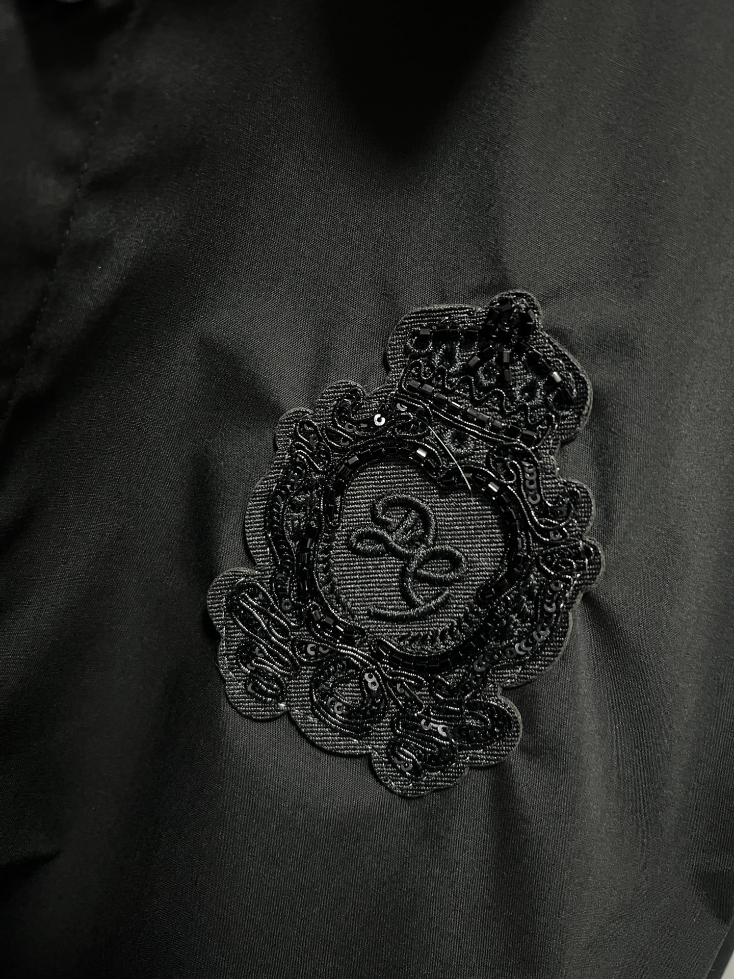 💰380 DW THE DG KINGS CROWN ORDER LETTER EMBROIDERY, HIGH-QUALITY LONG-SLEEVE SHIRT, MALE AND FEMALE. - 图片 3