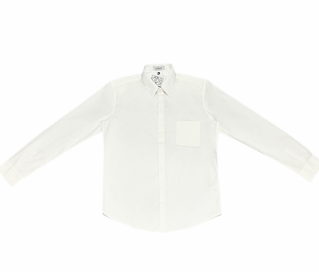 New LOWE Logo-Skin Pocket Long-Sleeve Shirt in Sizes M-3XL, Only $380 - 图片 1