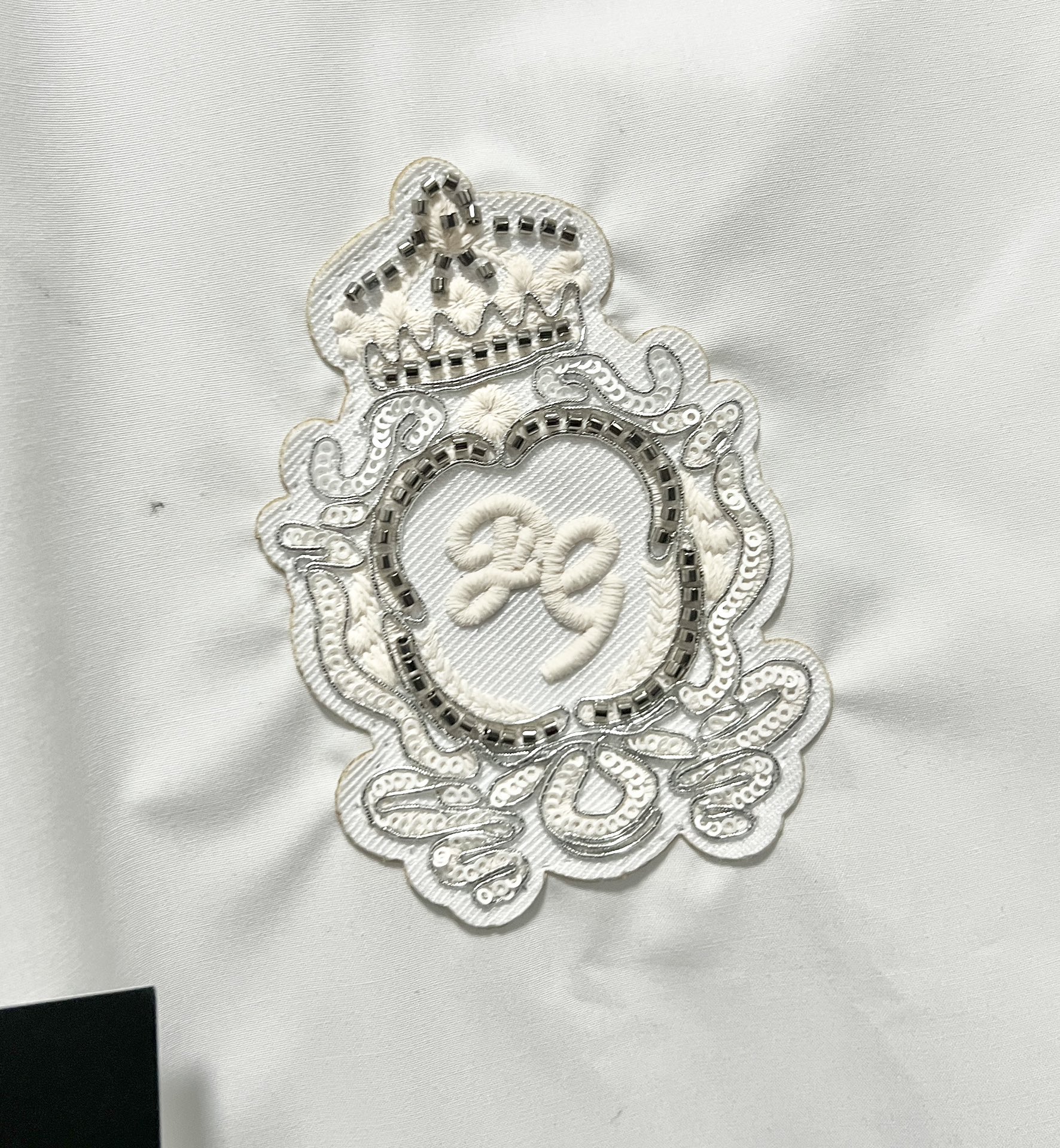 💰380 DW THE DG KINGS CROWN ORDER LETTER EMBROIDERY, HIGH-QUALITY LONG-SLEEVE SHIRT, MALE AND FEMALE. - 图片 4