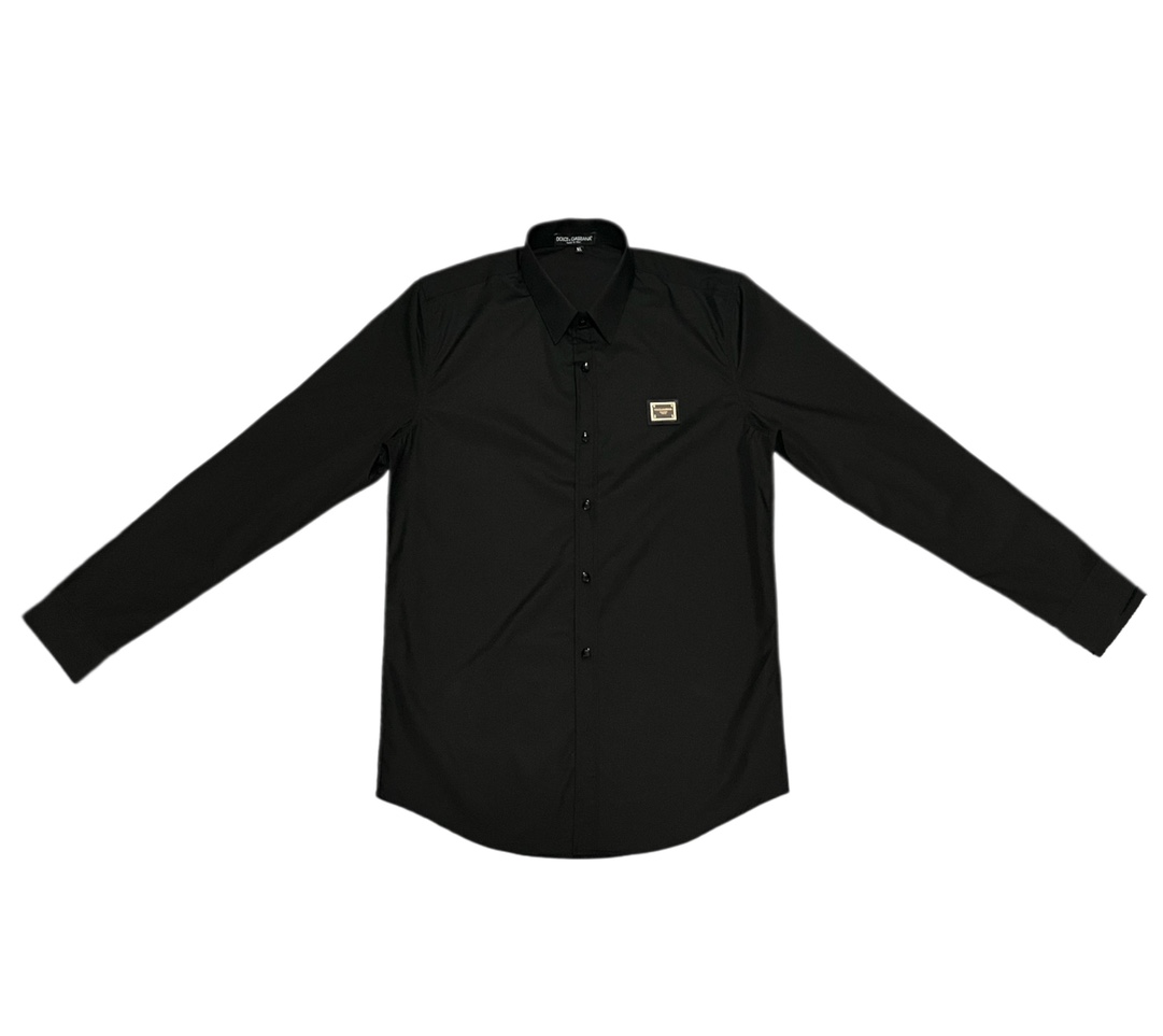 “Dolce & Gabbana High-Quality Metal Zipper Pocket Long-Sleeve Shirt Sizes M-3XL”