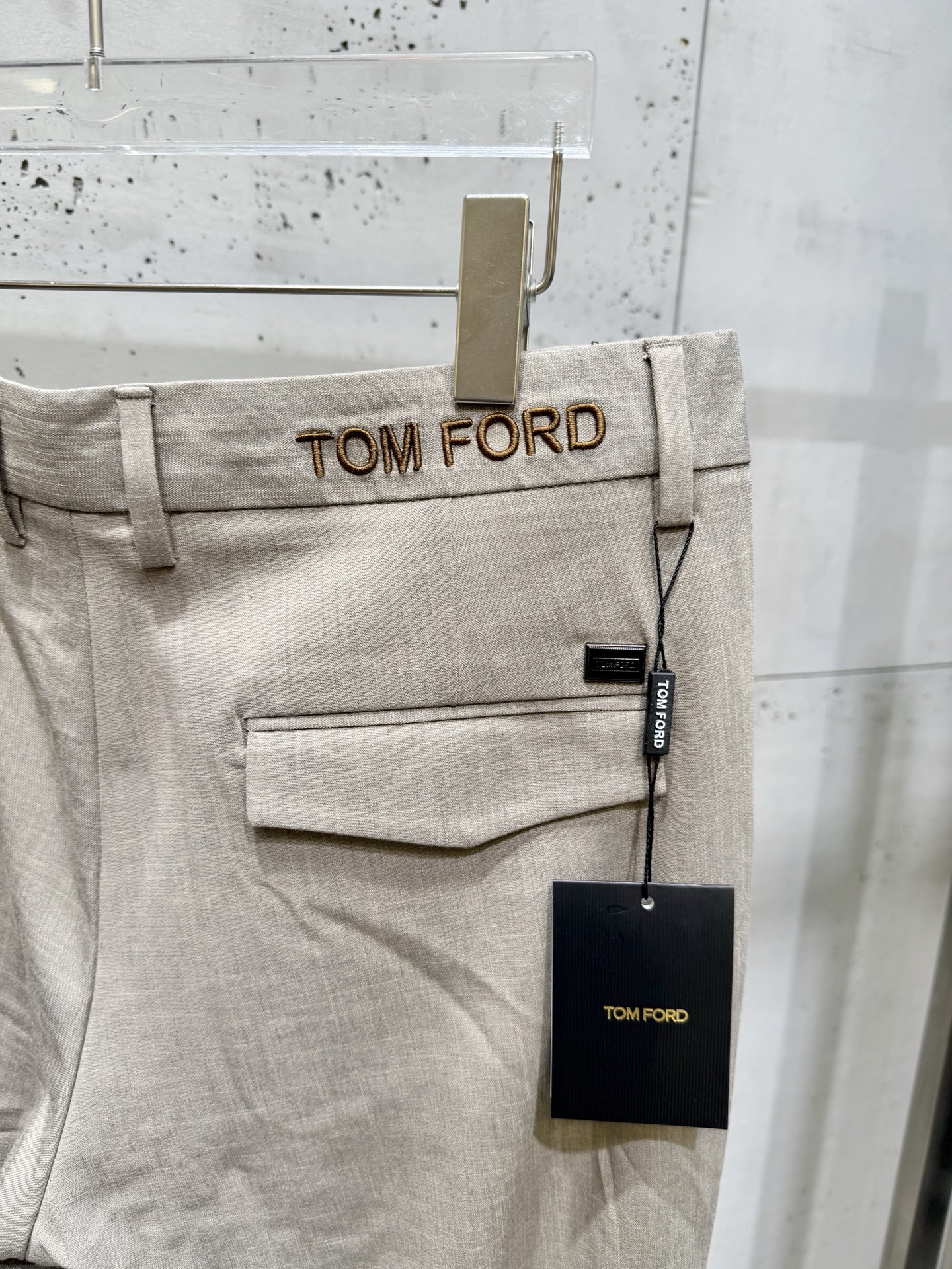 TOM FORD 25SSFW Casual Business Trousers Custom Fabric Slim Fit Pants 10 i1756114222231 7627 0 8
