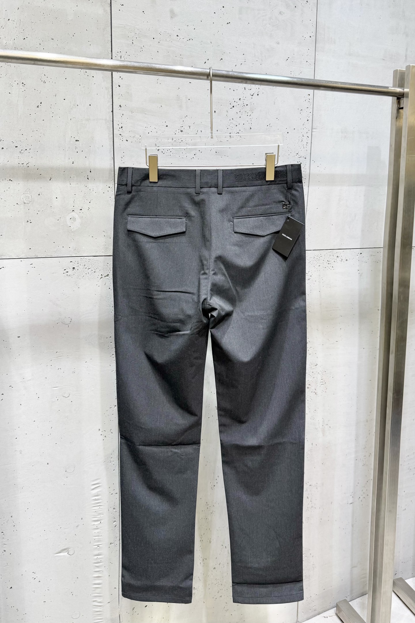 Dolce&Gabbana Men's Slim-Fit Stretch Dress Pants | Business Casual Trousers 4 i1756119333261 8222 0 2