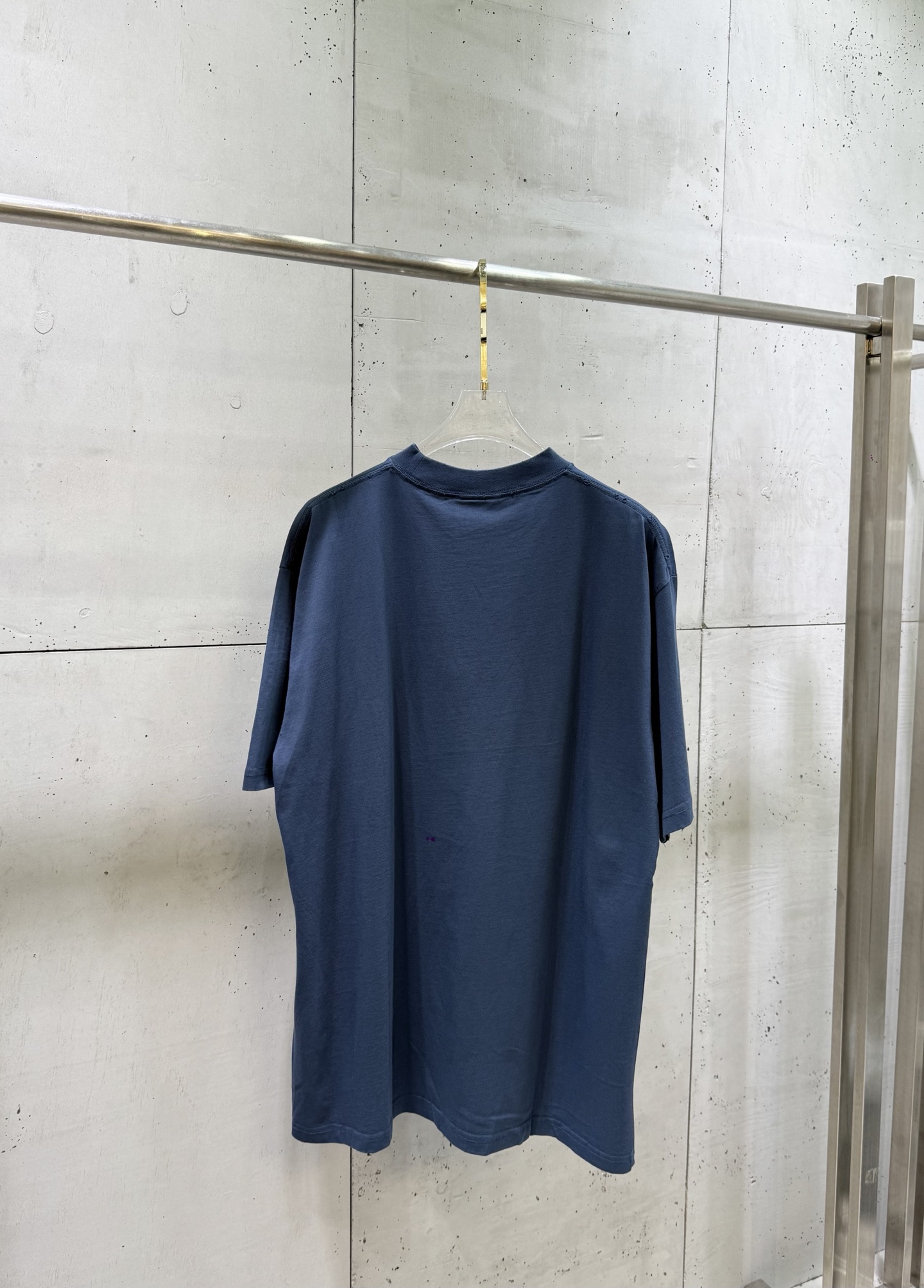 Balenciaga BLCG 巴黎世家 BB字母麦穗刺绣短袖蓝色