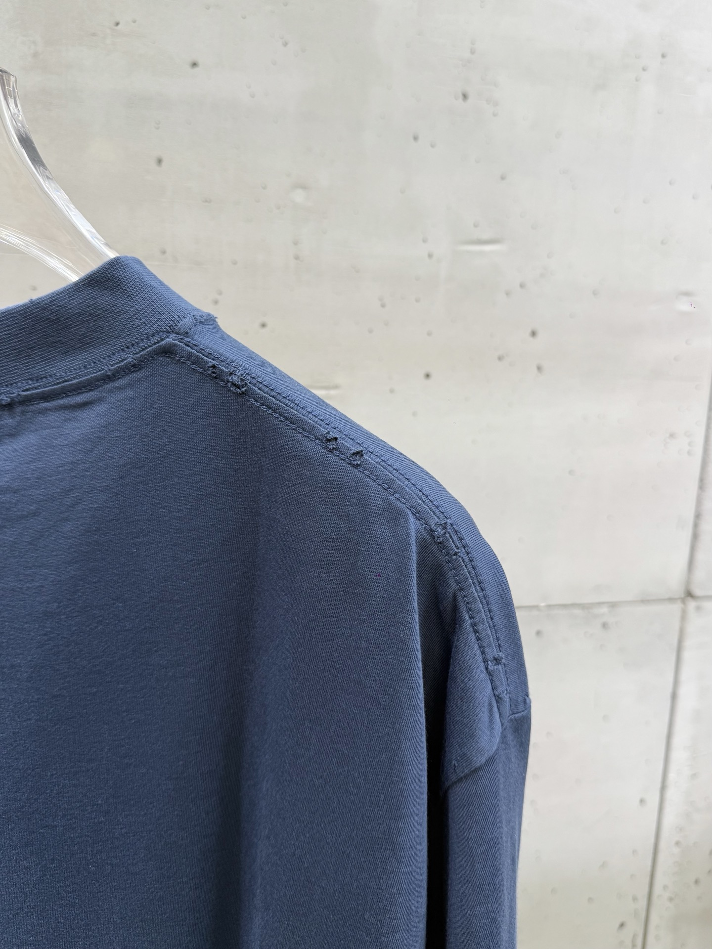 Balenciaga BLCG 巴黎世家 BB字母麦穗刺绣短袖蓝色