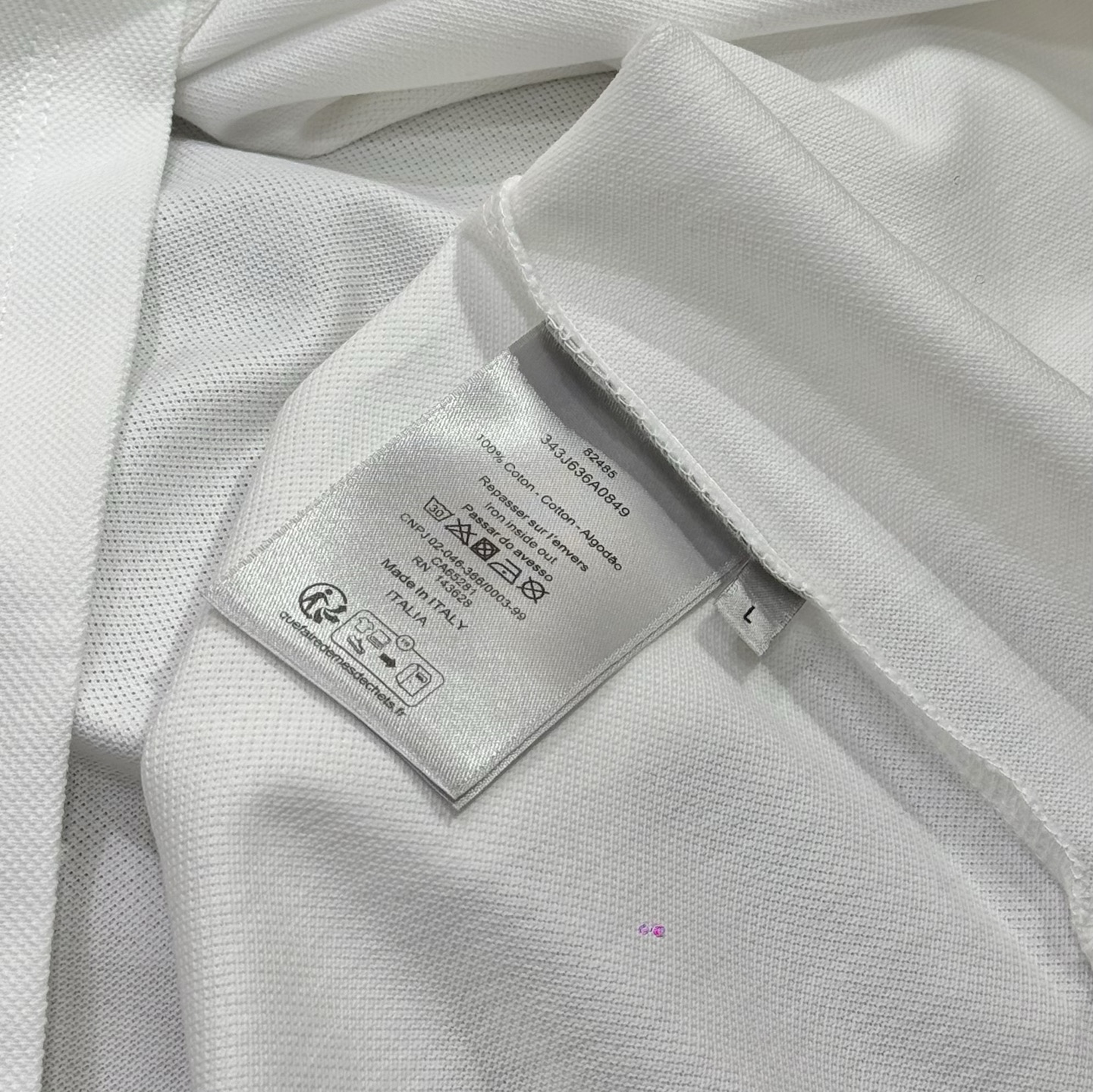 Dior Dior迪奥 SS26 四叶草刺绣珍珠贝母扣短袖翻领Polo衫