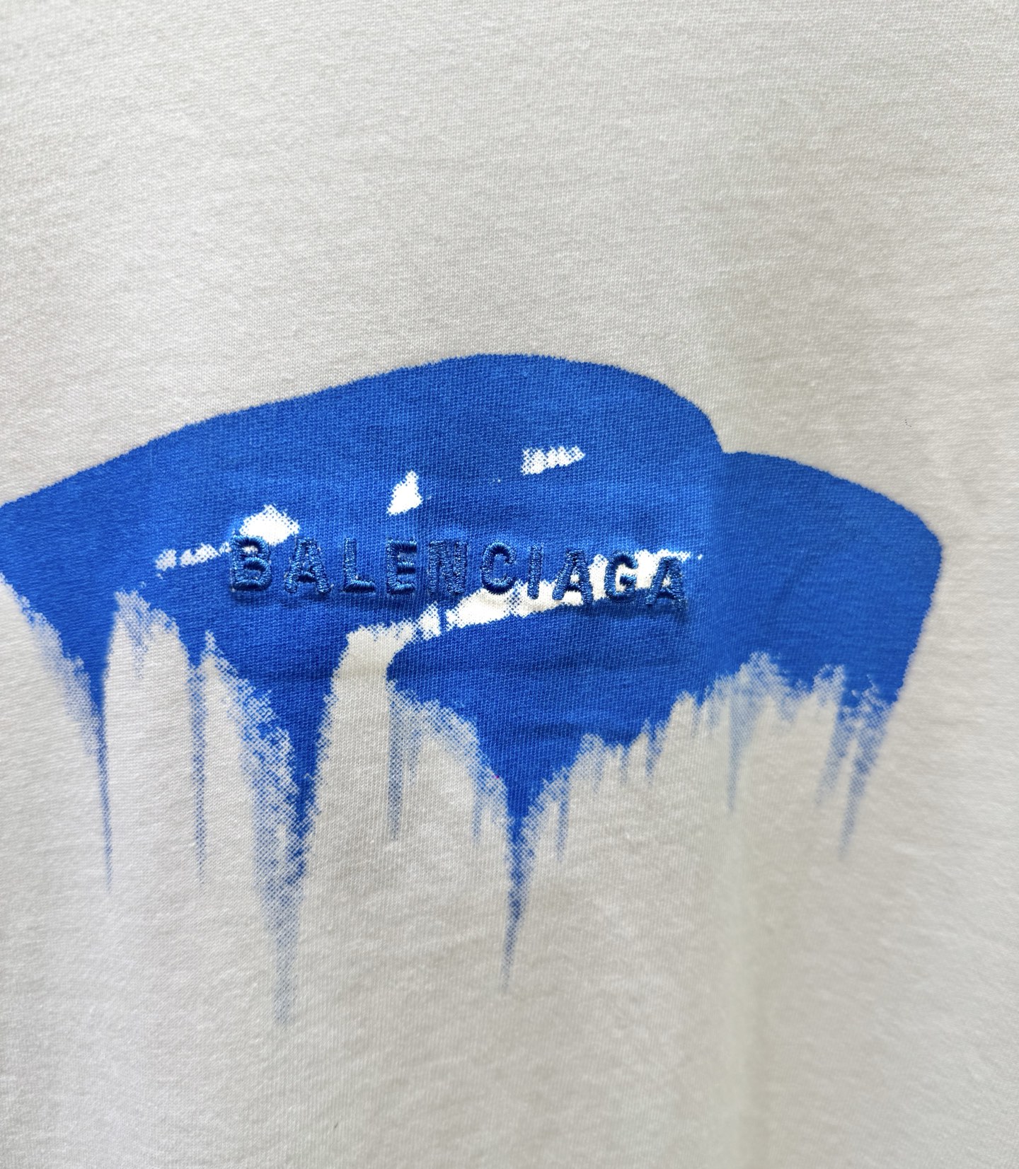 Balenciaga Balencia巴黎世家 26ss M溶解印花字母刺绣短袖T恤