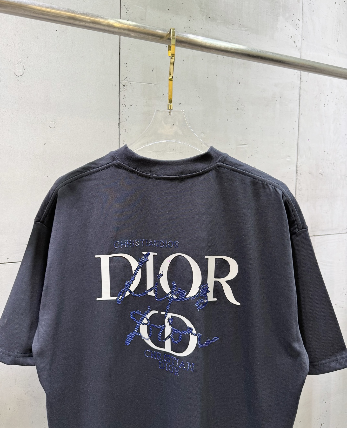 Dior Dior迪奥 26夏季新款 字母印花烫钻logo短袖T恤