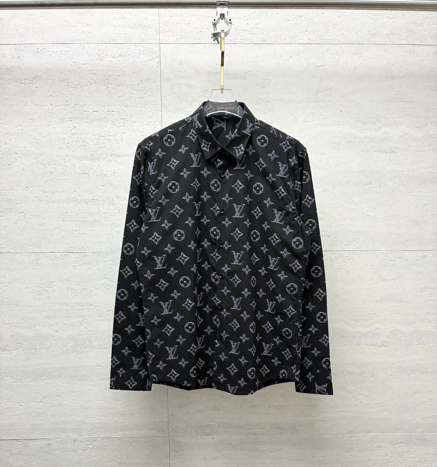 P160 1v Louis 26 nueva colección de principios de otoño, camisa de manga larga de alta calidad con estampado de monogra…